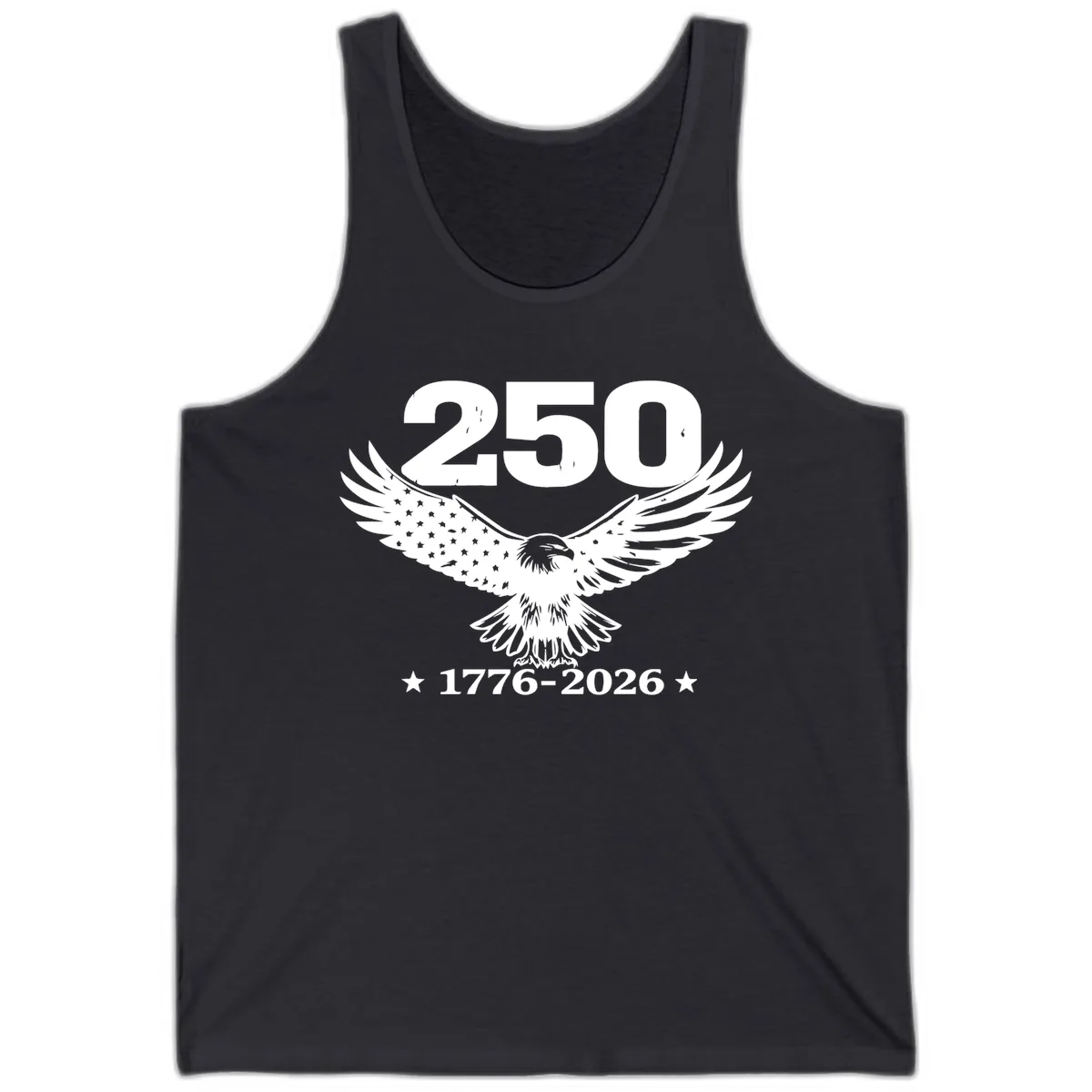 America 250th Anniversary Eagle Design Tank in Dark Grey